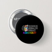 Neurodiversiteit Herken Normaliseer Omarm ADHD Au Ronde Button 5,7 Cm (Voorkant /achterkant)
