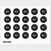 Neurodiversiteit Herken Normaliseer Omarm ADHD Au Ronde Sticker (Vel)