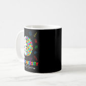 Neurodiversiteit Hersen Autisme Bewustzijn ASD ADH Koffiemok (Voorkant links)