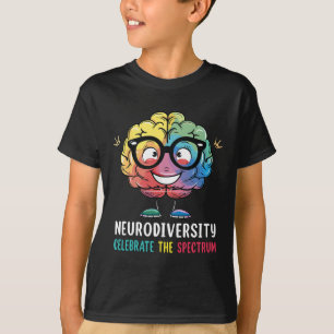 Neurodiversiteit Hersen Autisme Bewustzijn Asd Adh T-shirt