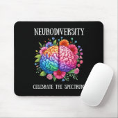 Neurodiversiteit Hersenen ADHD Bewustzijn ASS Auti Muismat (Met muis)