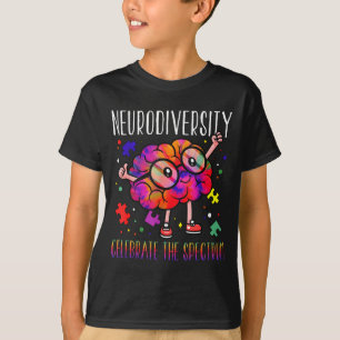 Neurodiversiteit hersenen asd adhd autisme bewustz t-shirt