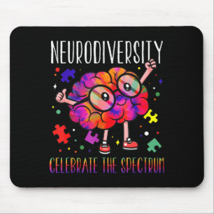 Neurodiversiteit hersenen ass autisme ADHD bewustz Muismat