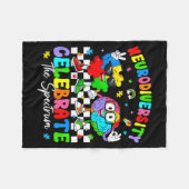 Neurodiversiteit hersenen autisme bewustzijn asd a fleece deken (Voorkant (Horizontaal))