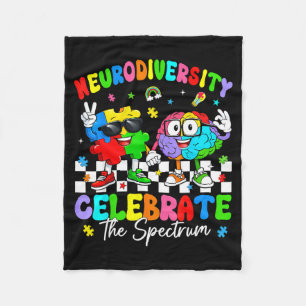 Neurodiversiteit hersenen autisme bewustzijn asd a fleece deken