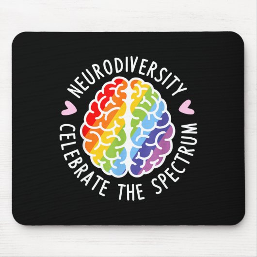 Neurodiversiteit Hersenen Autisme Bewustzijn ASD A Muismat (Voorkant)