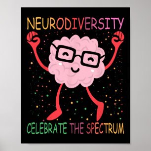 Neurodiversiteit Hersenen Autisme Bewustzijn Asd A Poster