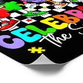 Neurodiversiteit hersenen autisme bewustzijn asd a poster (Hoek)