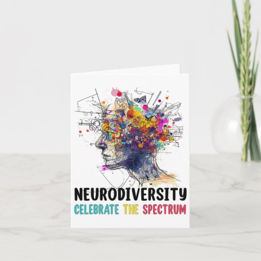 Neurodiversiteit Hersenen Autisme Bewustzijn ASS A Kaart (Voorkant)