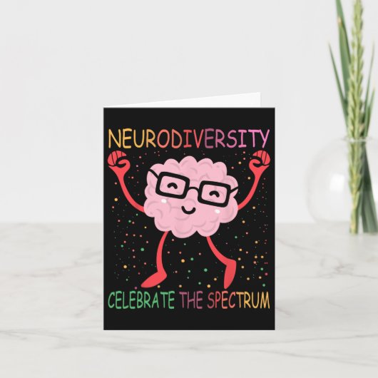 Neurodiversiteit Hersenen Autisme Bewustzijn ASS A Kaart (Voorkant)