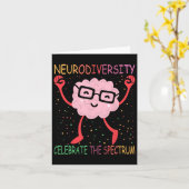 Neurodiversiteit Hersenen Autisme Bewustzijn ASS A Kaart (Gele Bloem)