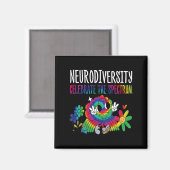 Neurodiversiteit Hersenen Autisme Bewustzijn ASS A Magneet (Voorkant / Achterkant)