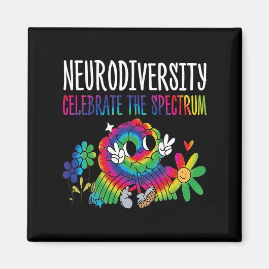 Neurodiversiteit Hersenen Autisme Bewustzijn ASS A Magneet (Voorkant)