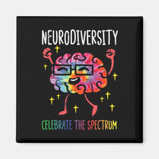 Neurodiversiteit Hersenen Autisme Bewustzijn ASS A Magneet (Voorkant)