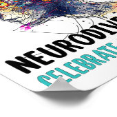 Neurodiversiteit Hersenen Autisme Bewustzijn ASS A Poster (Hoek)