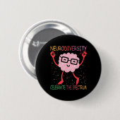 Neurodiversiteit Hersenen Autisme Bewustzijn ASS A Ronde Button 5,7 Cm (Voorkant /achterkant)