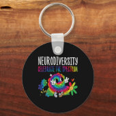 Neurodiversiteit Hersenen Autisme Bewustzijn ASS A Sleutelhanger (Voorkant)