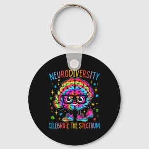 Neurodiversiteit Hersenen Autisme Bewustzijn ASS A Sleutelhanger