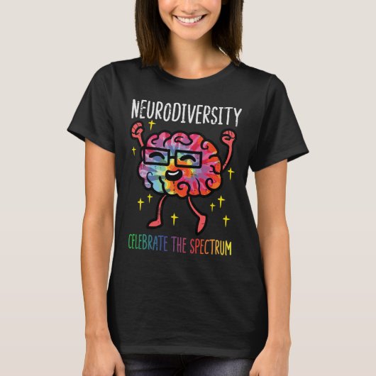 Neurodiversiteit Hersenen Autisme Bewustzijn ASS A T-shirt (Voorkant)