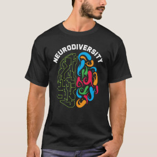 Neurodiversiteit Hersenen voor Autisme Bewustzijn T-shirt