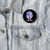 Neurodiversiteit Individualiteit Dyslexie Bewustzi Ronde Button 5,7 Cm (In situ)