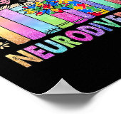 Neurodiversiteit is anders dan mooi autisme bewust poster (Hoek)