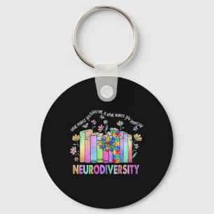 Neurodiversiteit is anders dan mooi autisme bewust sleutelhanger