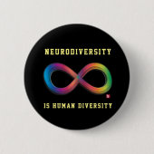 Neurodiversiteit is Button van de menselijke diver (Voorkant)