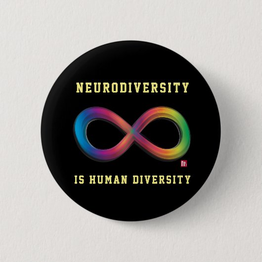 Neurodiversiteit is Button van de menselijke diver (Voorkant)