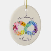 Neurodiversiteit is een mooi Floral Ornament (Rechts)