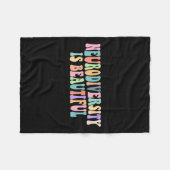 Neurodiversiteit is een prachtig Autisme bewustzij Fleece Deken (Voorkant (Horizontaal))