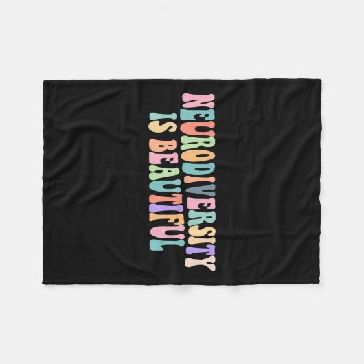 Neurodiversiteit is een prachtig Autisme bewustzij Fleece Deken (Voorkant (Horizontaal))