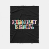 Neurodiversiteit is een prachtig Autisme bewustzij Fleece Deken (Voorkant)
