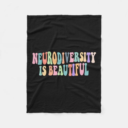 Neurodiversiteit is een prachtig Autisme bewustzij Fleece Deken (Voorkant)