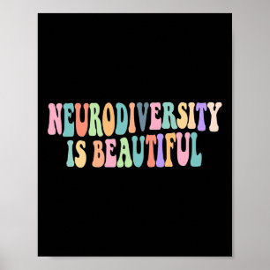 Neurodiversiteit is een prachtig Autisme bewustzij Poster