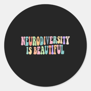 Neurodiversiteit is een prachtig Autisme bewustzij Ronde Sticker