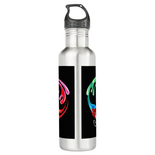 Neurodiversiteit is een prachtig geschenk waterfles  (Achterkant)