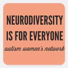 Neurodiversiteit is een zaak voor iedereen vierkante sticker