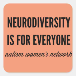 Neurodiversiteit is een zaak voor iedereen vierkante sticker