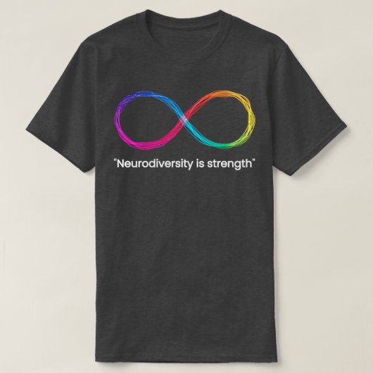 Neurodiversiteit is kracht t-shirt (Design voorkant)