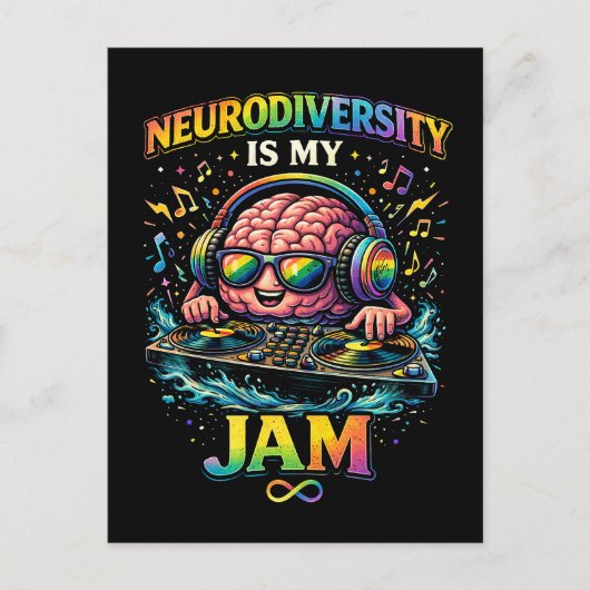 Neurodiversiteit Is Mijn Ding Briefkaart (Voorkant)