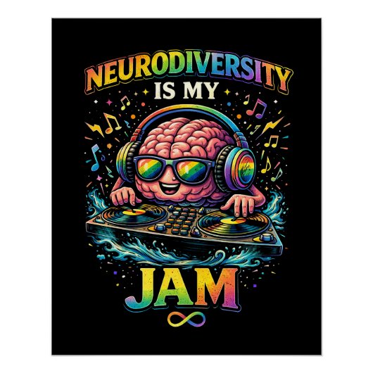 Neurodiversiteit Is Mijn Ding Perfect Poster (Voorkant)