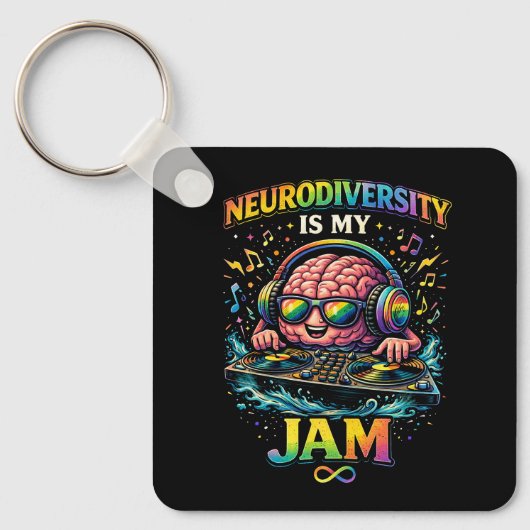 Neurodiversiteit Is Mijn Ding Sleutelhanger (Voorkant)