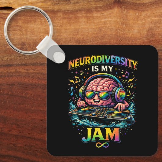 Neurodiversiteit Is Mijn Ding Sleutelhanger (Voorkant)
