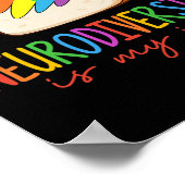 Neurodiversiteit is mijn JAM ADHD Autisme Bewustzi Poster (Hoek)