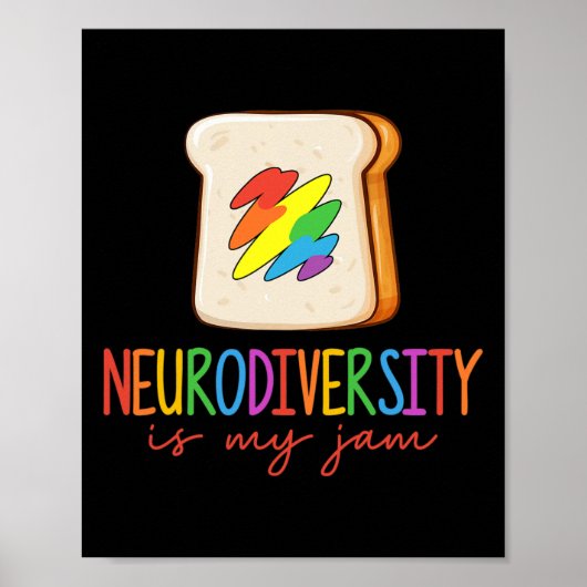 Neurodiversiteit is mijn JAM ADHD Autisme Bewustzi Poster (Voorkant)