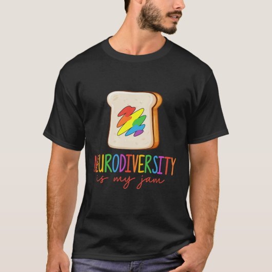 Neurodiversiteit is mijn JAM ADHD Autisme Bewustzi T-shirt (Voorkant)