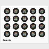 Neurodiversiteit is mijn jam autisme Awarenes Ronde Sticker (Vel)