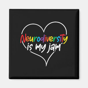 Neurodiversiteit is mijn jam hart autisme bewustzi magneet