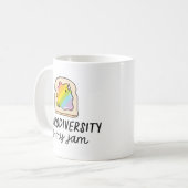 Neurodiversiteit Is Mijn Jam Regenboog Toast Koffiemok (Voorkant links)
